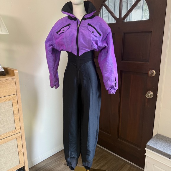 NILS Jackets & Blazers - VTG NILS Skiwear One Piece Snowsuit Jumpsuit Iridescent Purple | Size XS